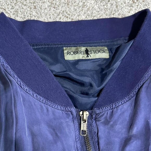 Men's Navy and Blue Jacket - Picture 2 of 3